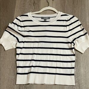 Striped Short Sleeve Top